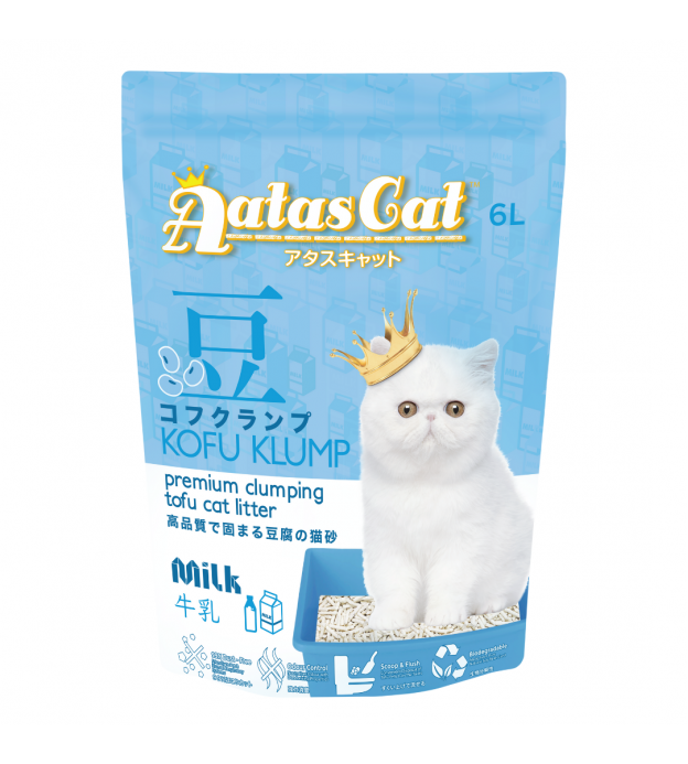 (BUNDLE) Aatas Cat Kofu Klump Tofu Cat Litter Milk (6..