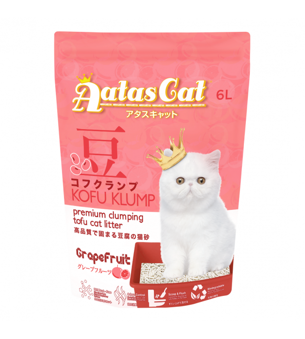 (BUNDLE) Aatas Cat Kofu Klump Tofu Cat Litter Grapefr..