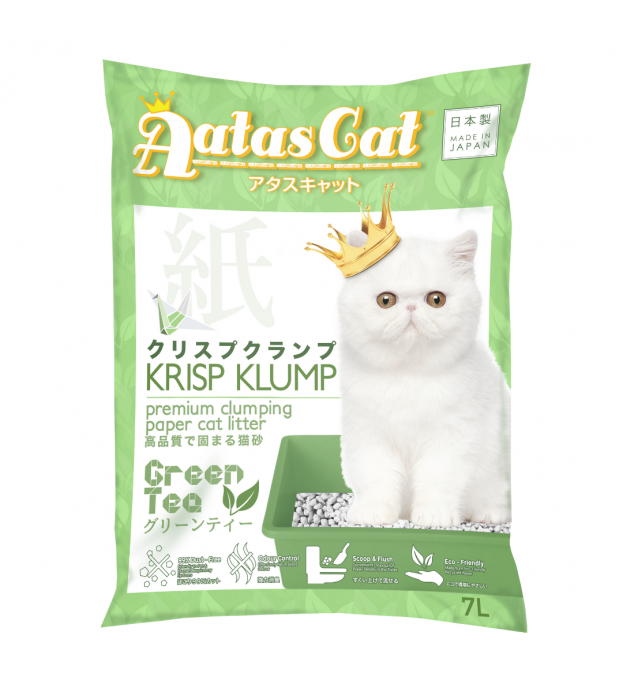 (BUNDLE) Aatas Cat Krisp Klump Paper Cat Litter Green..