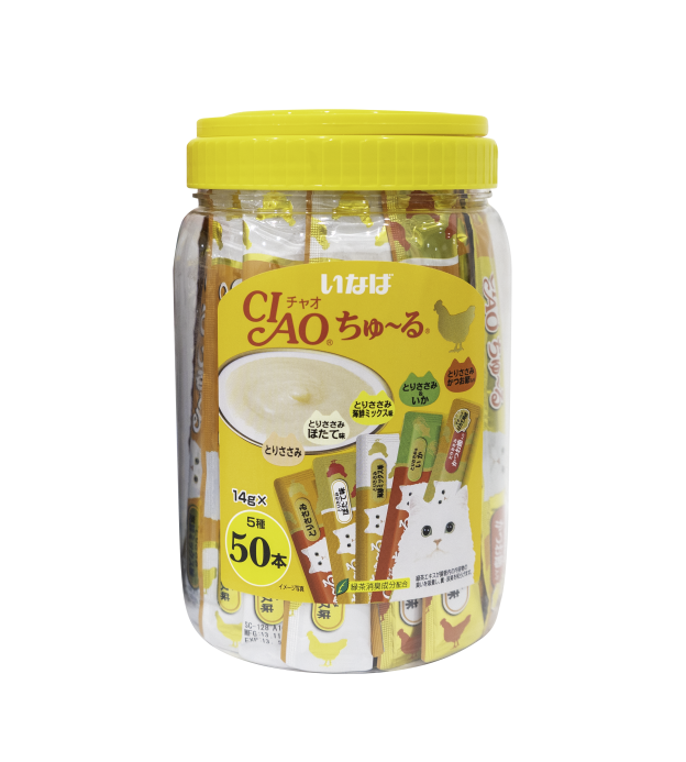 CIAO Chu-ru Chicken Festive Pack Cat Treat 14g X 50