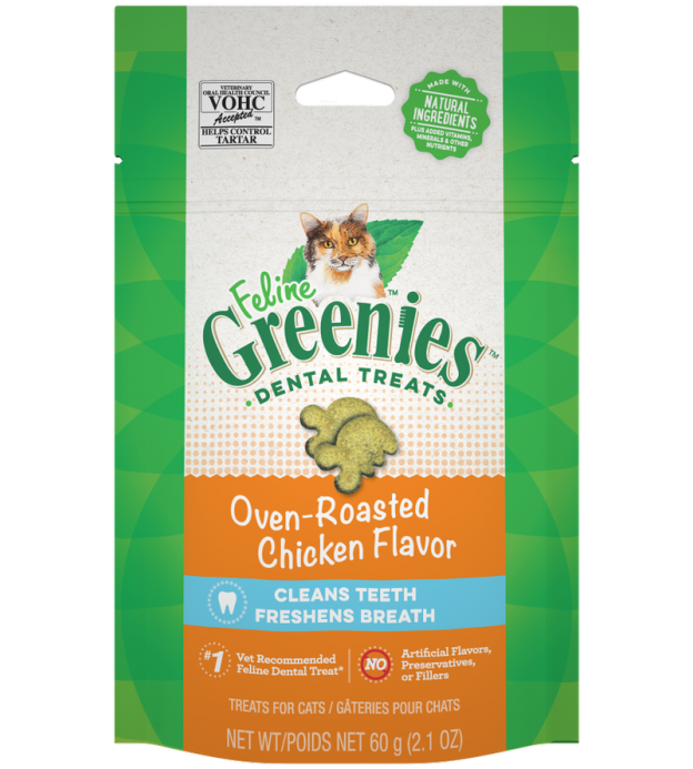 Greenies Oven Roasted Chicken Flavor Dental Cat Treats