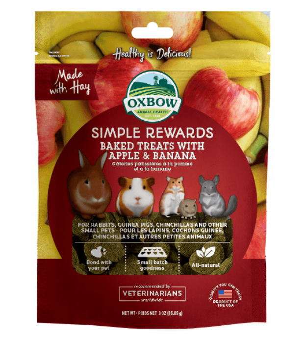 Oxbow Baked Treats With Apple & Banana (3oz)