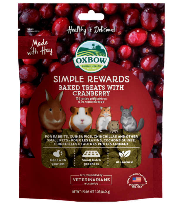Oxbow Baked Treats With Cranberry (3oz)