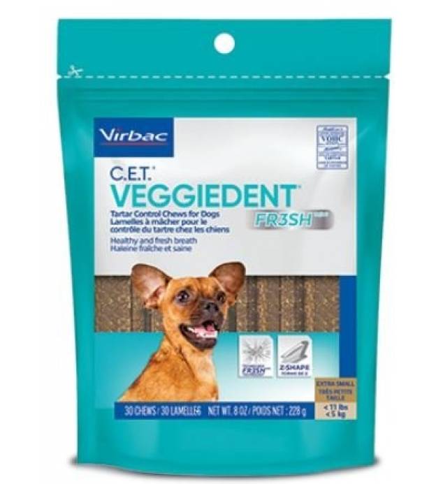 Virbac C.E.T. Veggiedent Fresh Chew 224g for Dogs